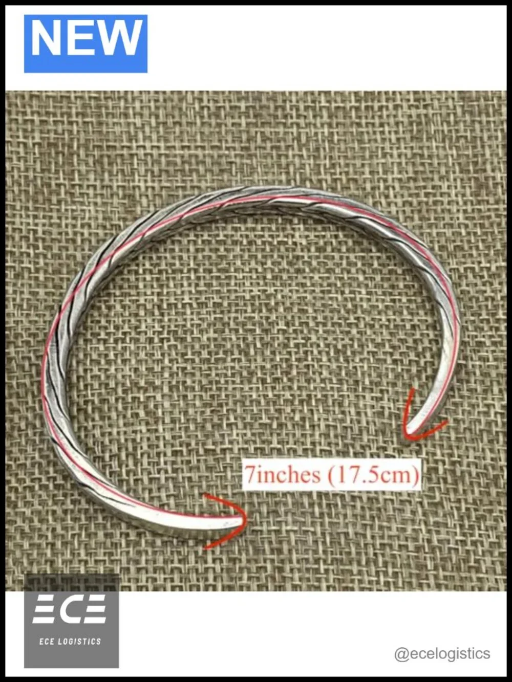 Braided Sterling Silver Cuff Bracelet Handmade Boho Ethnic Bangle Unisex